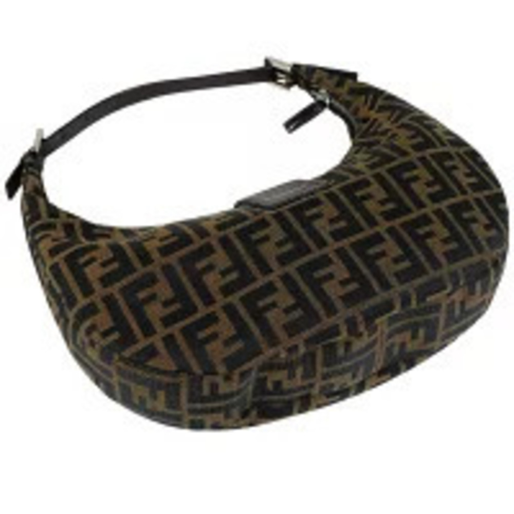 Fendi bag Hobo shoulder brown canvas handbag Zucca Brown